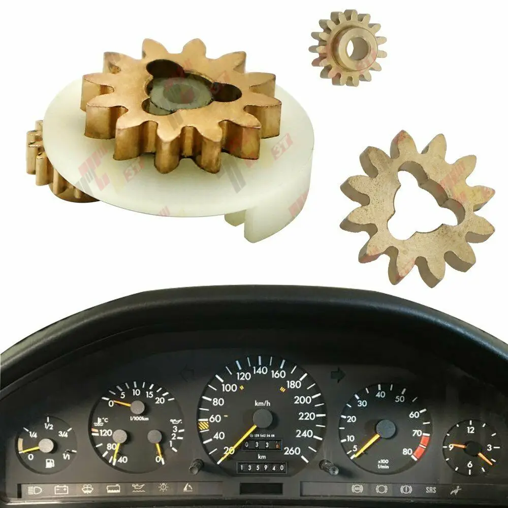 Copper Gear Wheel for Mercedes W140 R129 VDO Odometer Speedometer 15 & 12 Tooths