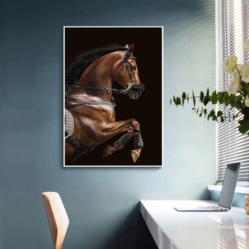 5D DIY Diamond Painting Horse Animal Embroidery Art Full Drill Cross Stitch Needlework Picture Rhinestone Living Room Home Decor