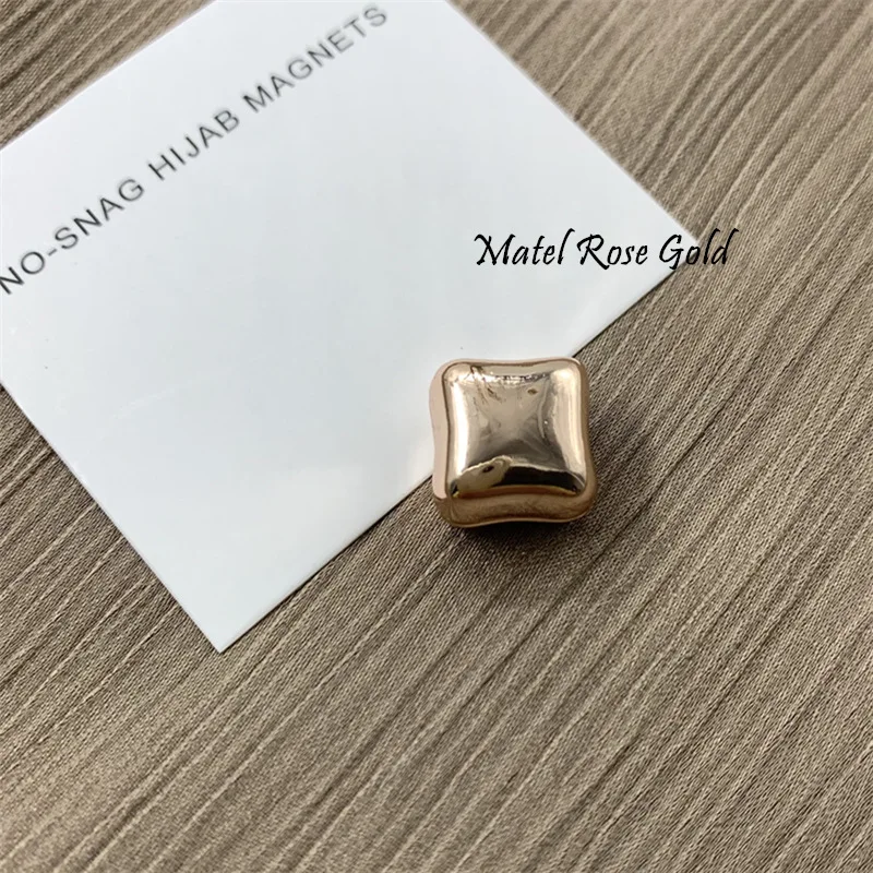 1Pcs Safe Hijab Magnet Brooch Strong Metal Plating Magnetic Muslim Scarf Hijab Clips No Hole Pin Shawl Buckle Brooches for Women