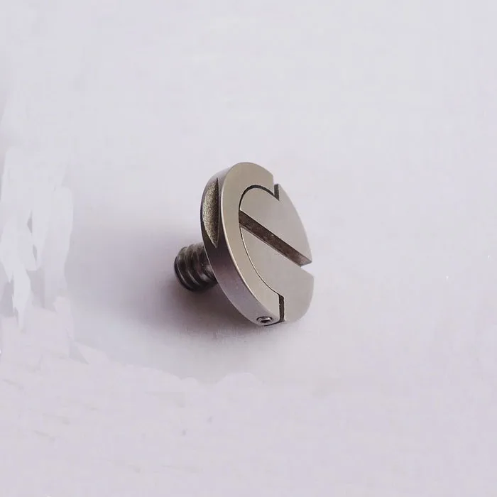 FITTEST D-Ring Hinged T Screw UNC1/4 Tripod Quick Release Plate Stainless Steel for DSLR Cameras