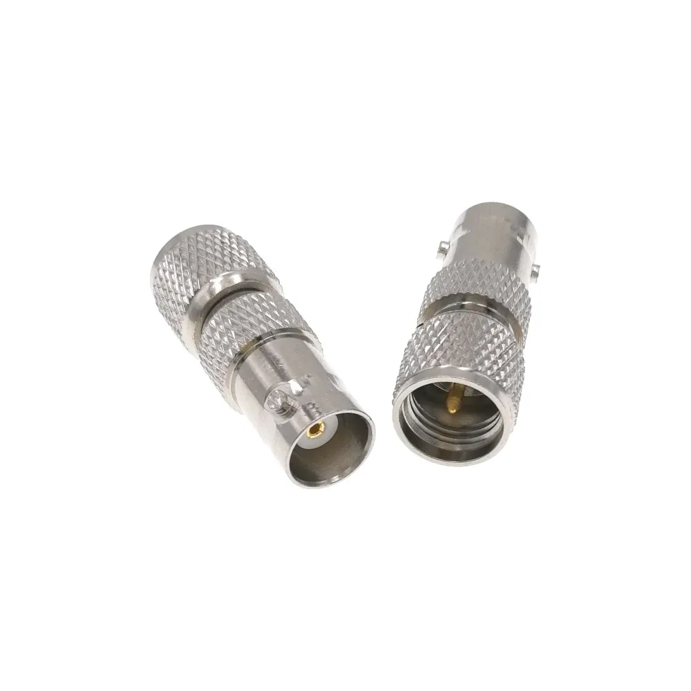 10pcs/50pcs Mini UHF MiniUHF Male Plug Center To BNC Female Jack Straight Connector Adapter