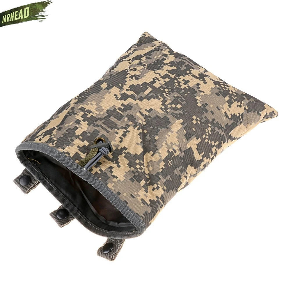 Outdoor Waterproof MOLLE Big Recovery Bag Cycling Bike Camouflage Tactical Recycling Drop Pouch Climbing Garbage Storage Bag