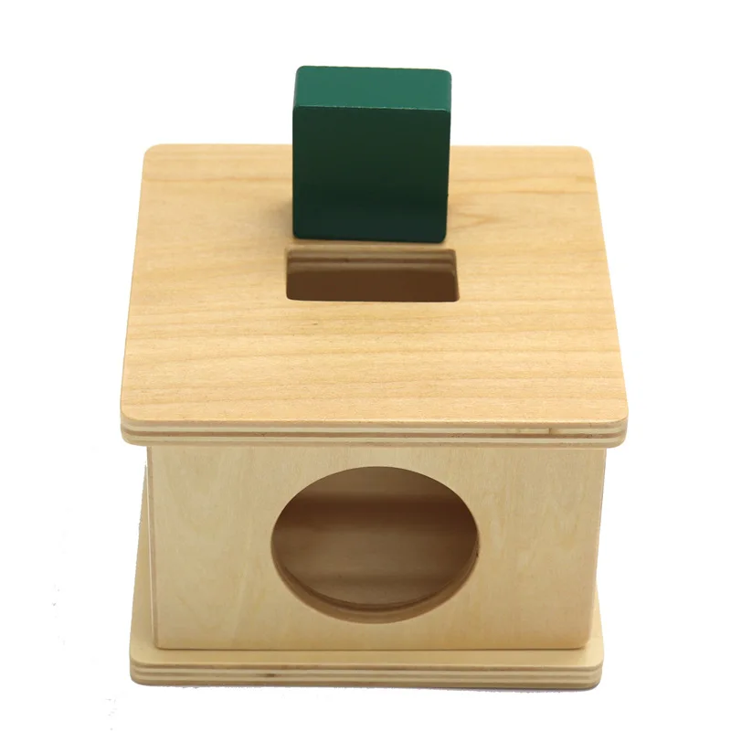 Treeyear-caja de material Montessori para enseñanza, Ayuda de enseñanza, cilindro rojo, caja a juego para guardería, aprendizaje temprano, educación preescolar