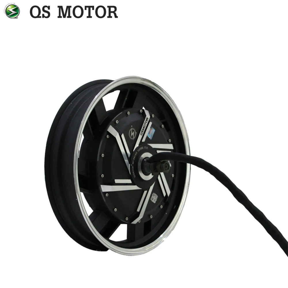 QS 17inch 4kW 273 40H V3 Brushless BLDC Electric Scooter Motorcycle in-wheel Hub Motor With Kits