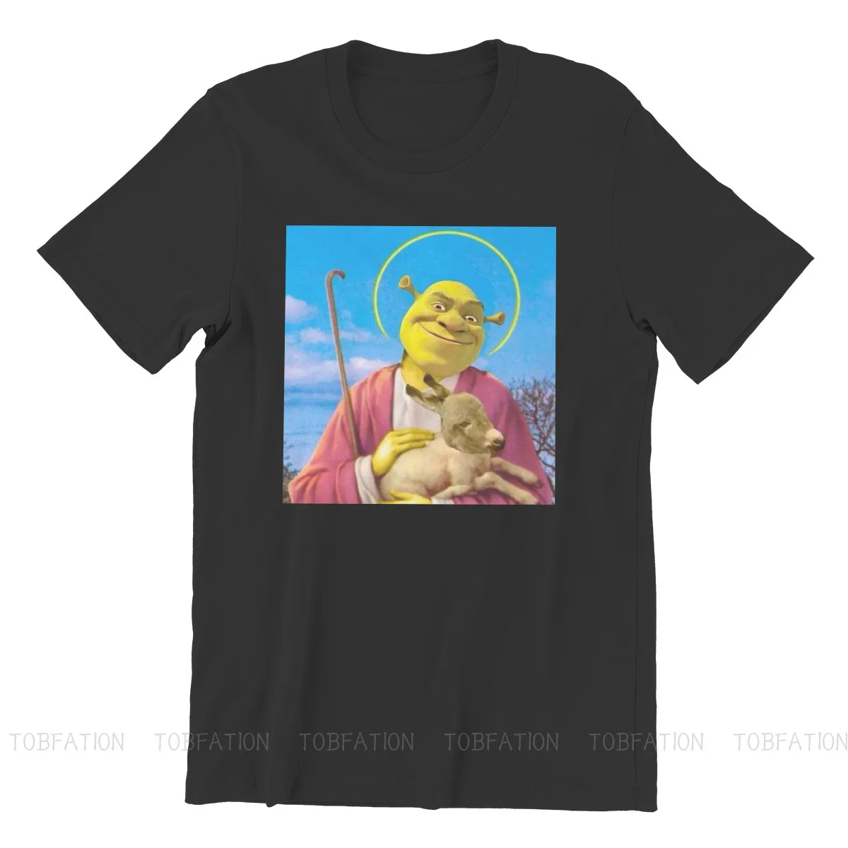 Saviour Newest TShirts Shrek Donkey Princess Fiona Blind Mouse Fairy Tale Movie Male Style Fabric Streetwear T Shirt O Neck