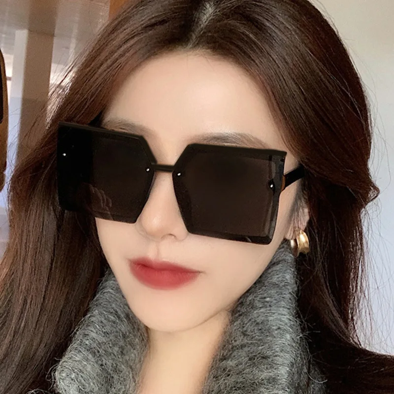 

Oversize Square Sunglasses For Women Vintage Frame Big Sun Glasses Female Retro Elegant Shades