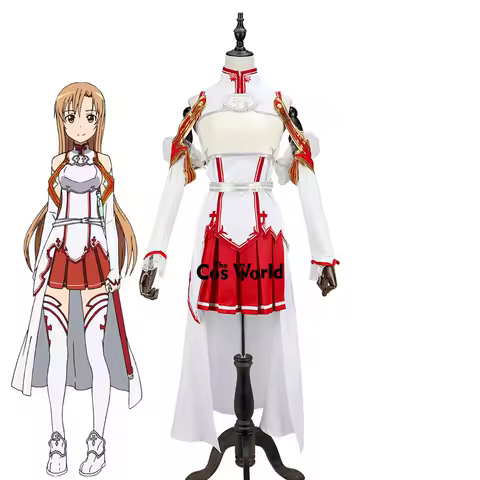 SAO Sword Art Online Yuuki Asuna Outfits Anime Customize Cosplay Costumes