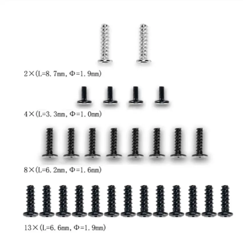 1 set of FOR PS5 handle DualSense full set of housing screws Cross screws Full set of screws DS5 controller screws+tools