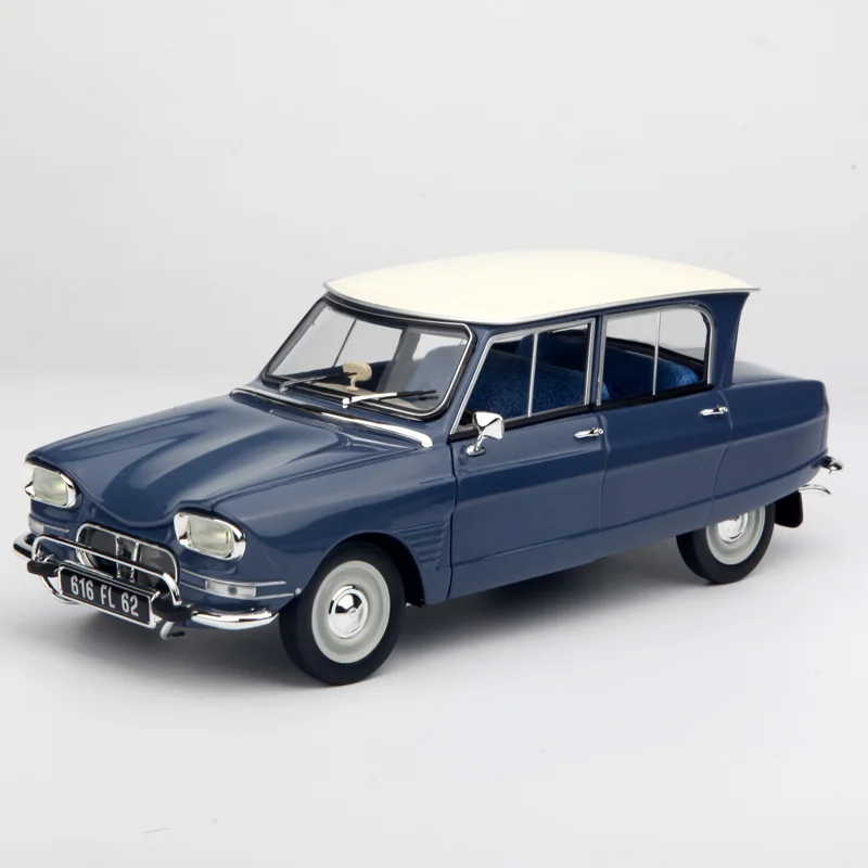 

Super Fine 1/18 Rare New Special Price Die-cast Metal 1964 French Blue Car Model Furniture Display Collection Toys For Children