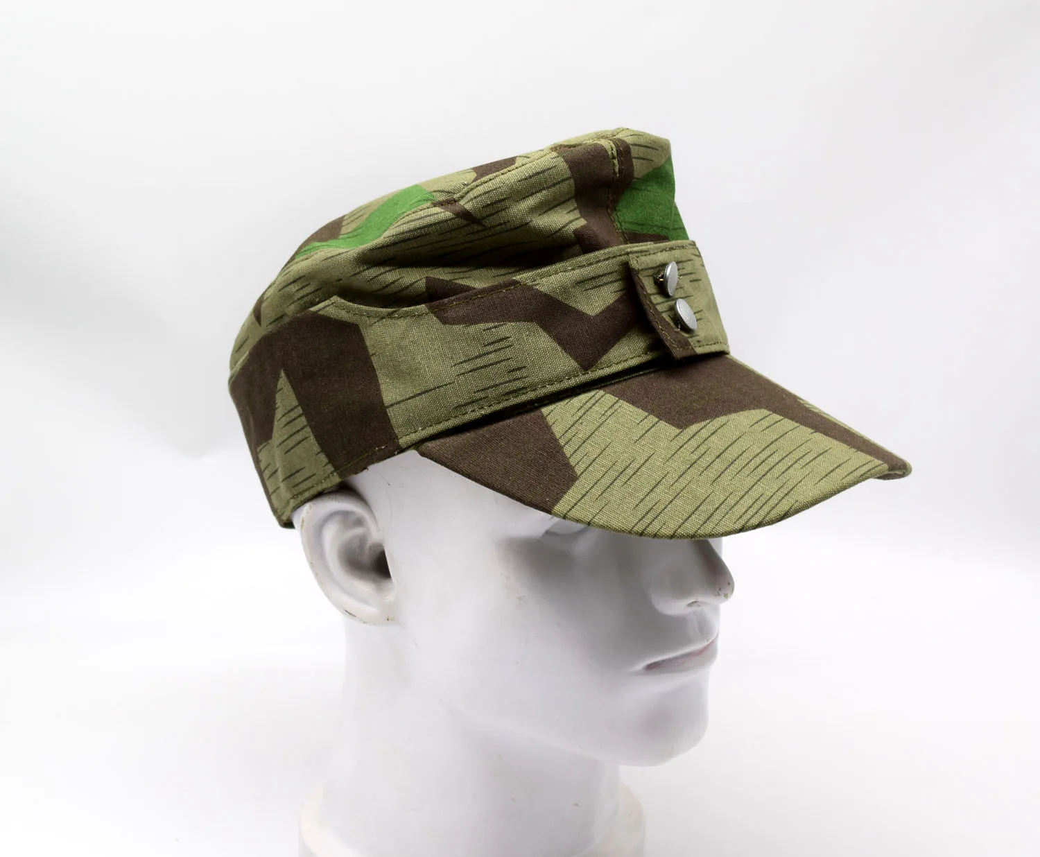 Reenactment  German Army Splinter Camo Cap Hat Replica