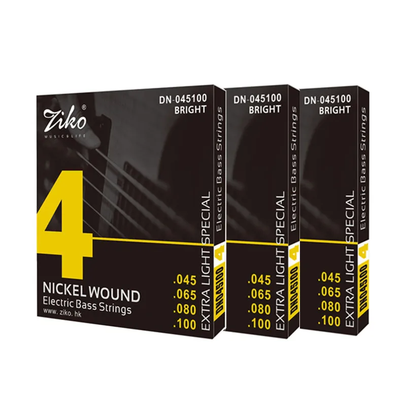 045-100 DN-045 ZIKO Bassgitarrensaiten Nickel umsponnen Teile Großhandel Musikinstrumente Zubehör 3 Sets/Lot – Detail 1