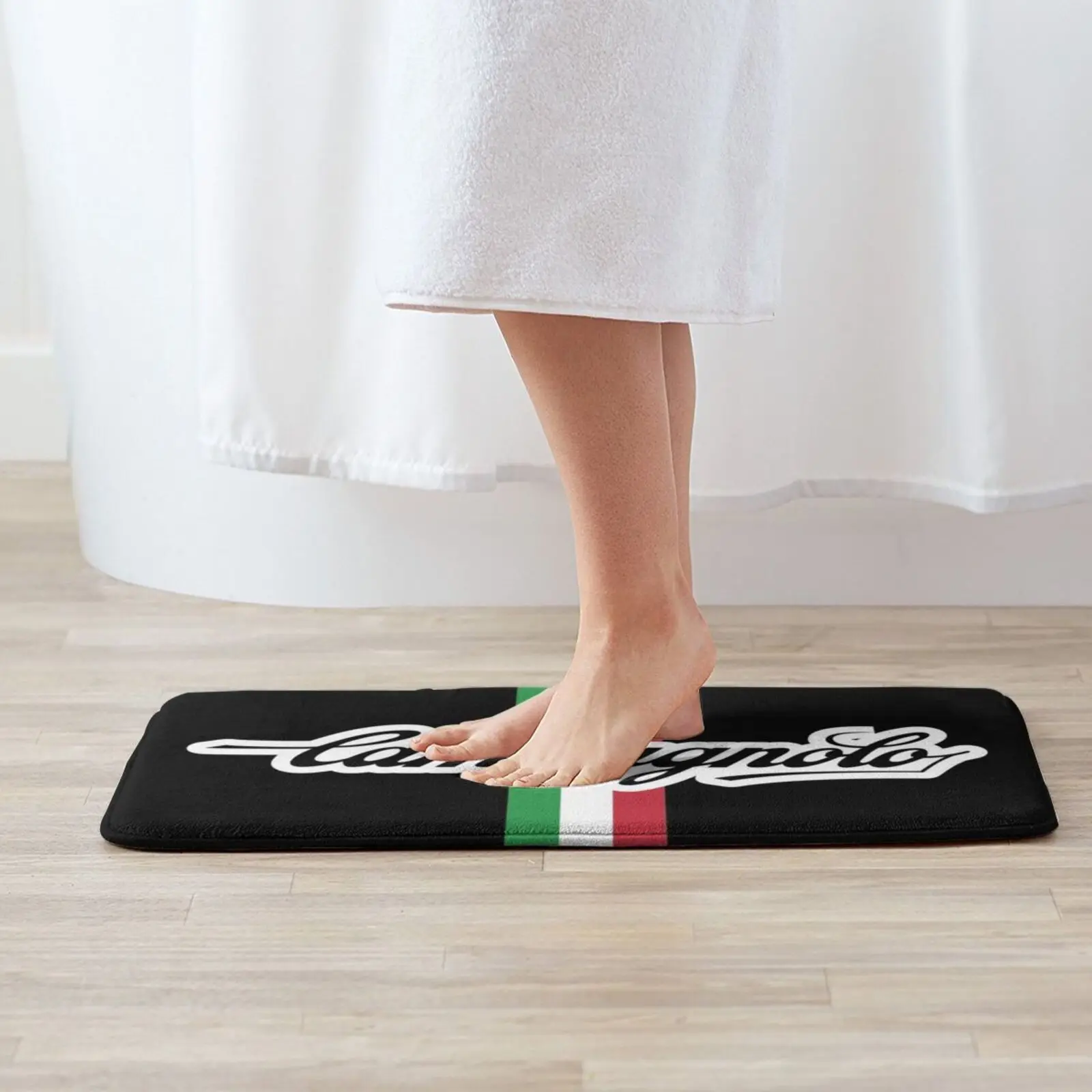 Flag 4 Soft Cushion Home Carpet Door Mat Car Rug Italy Cycling Tour Return Bike Highway Platoon Cyclist World