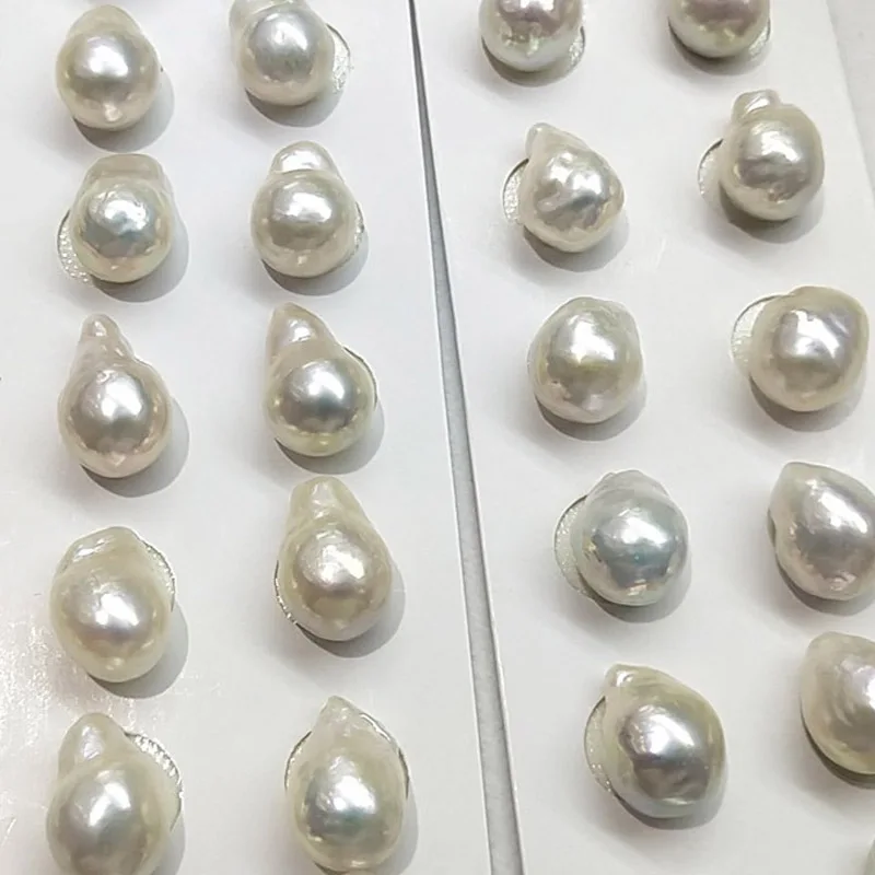 9-13mm 3A Quality Freshwater Loose Pearls White Color Zhuji Natural No Hole Fresh water Baroque Pearl Bead