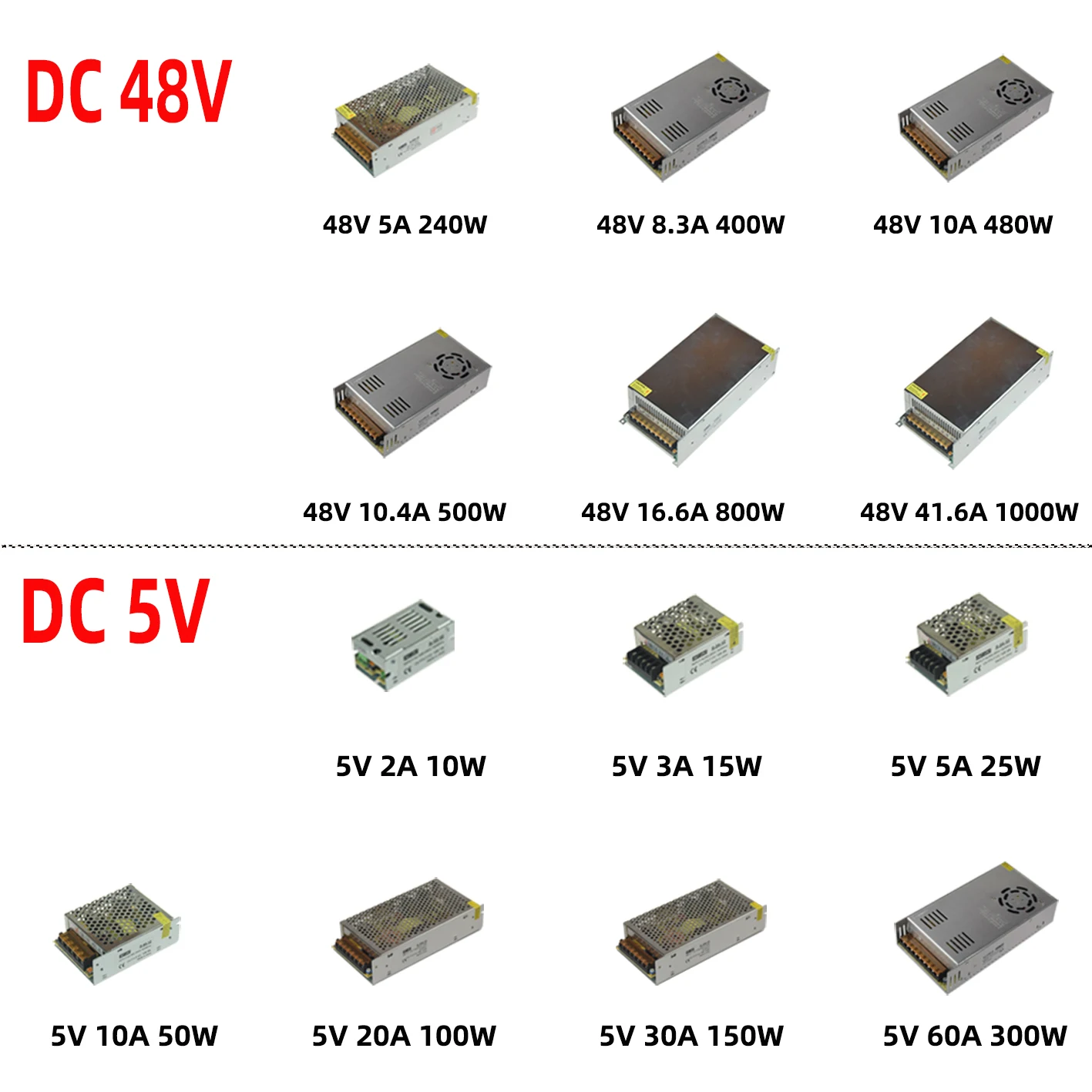 Led Power Supply12v 24v 48v 5v 1a 2a 3a 5a 10a 15a 20a Switching Power Supply Lighting Transformer Adapter Power Source