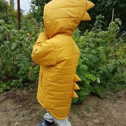 Pudcoco 2020 Kids Toddler Baby Girl Boy Hoodie Zipper Winter 1-7Y Thick Coat Warm Jacket 3D Dinosaur Outwear Coats Jackets