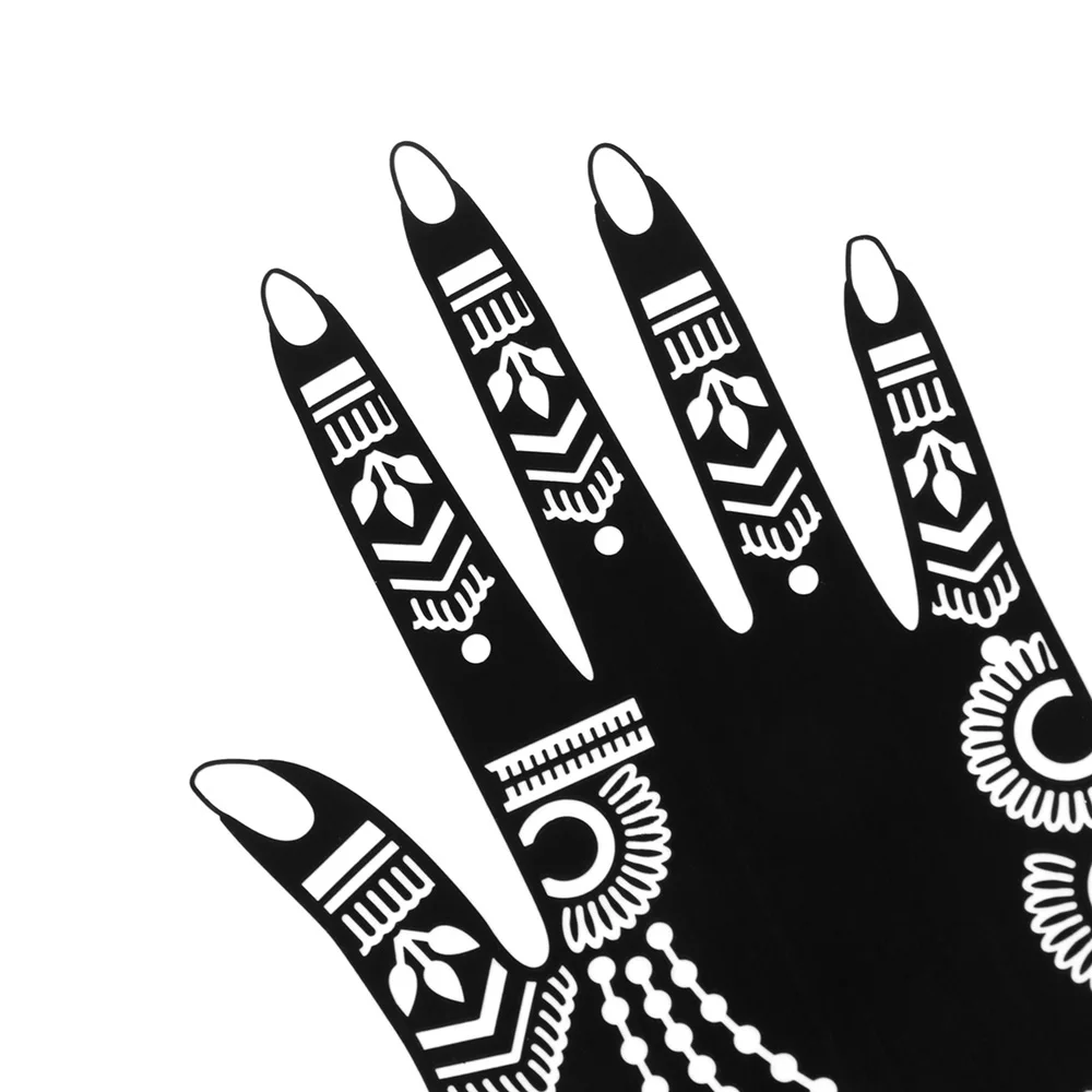 New Fashion Henna Tattoo Stencil Temporary Hand Tattoos DIY Body Art Paint Sticker Template Indian Wedding Painting Kit Tools