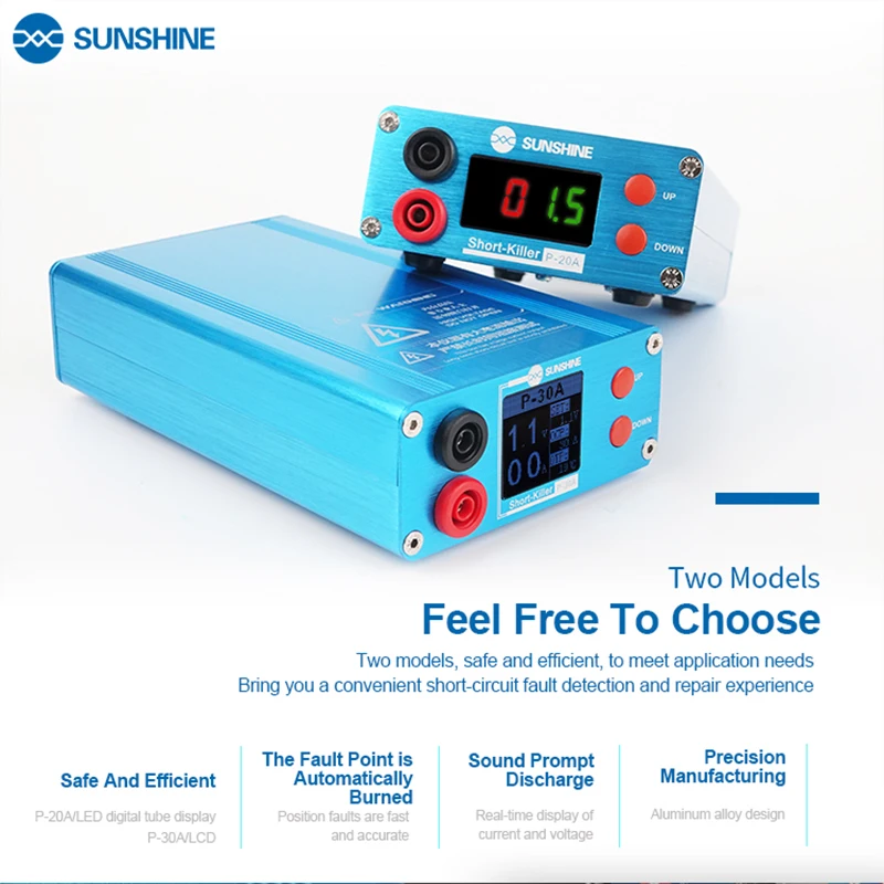 

SUNSHINE P-20A/P-30A short-killer Short circuit fault detection for various mobile phones and computers