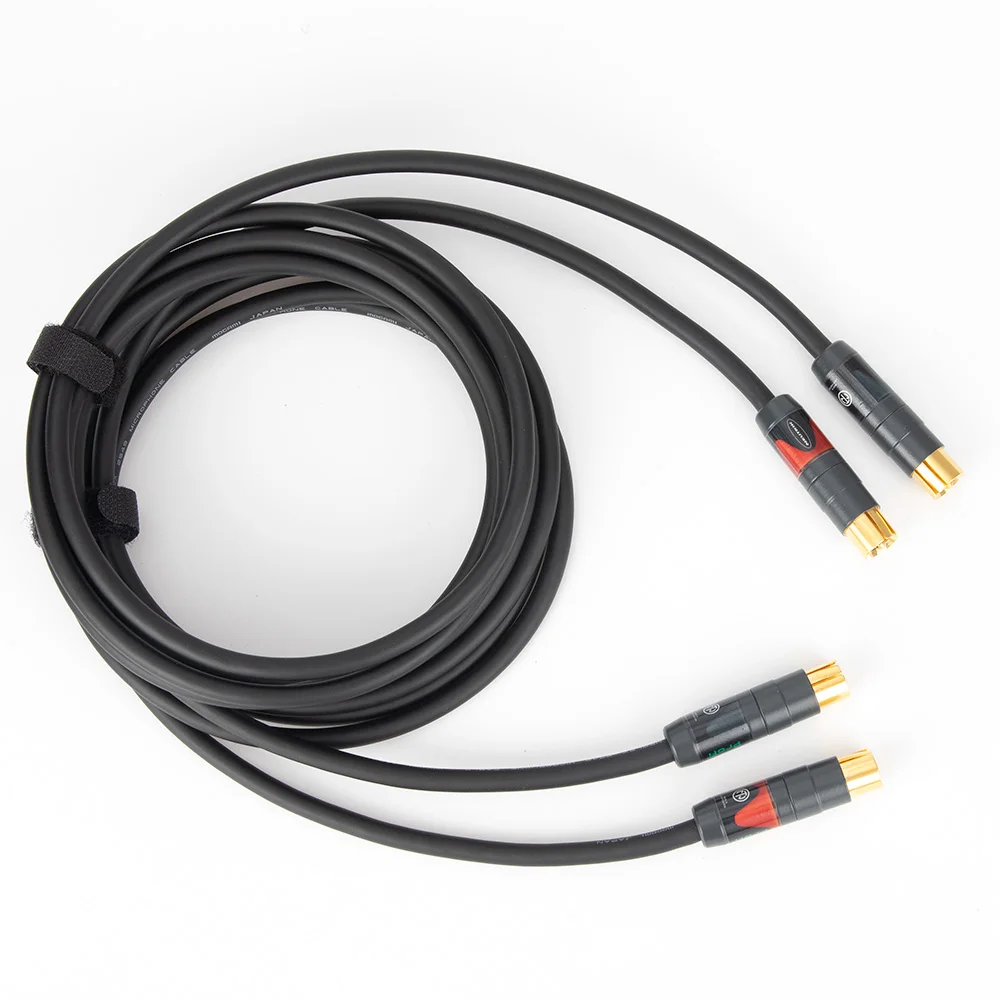 Mogami 2549 hifi amplifier RCA cable audio TV amp DAC wire 6N OFC line 4 RCA connector professional for MP3 DVD player