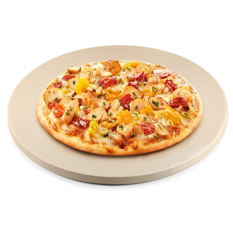 

Hot YO-12Inch Ceramic Pizza Stone Pizza Baking Stone/ Pan, Perfect for Grill and Oven - Thermal Resistant, Durable and Safe