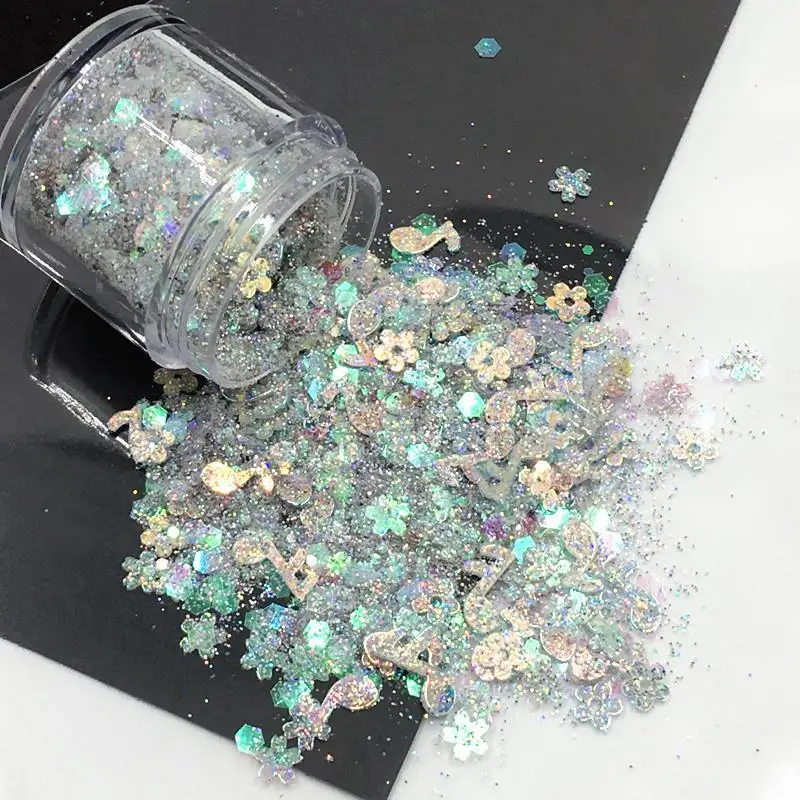 10Ml/กล่อง Glitter อีพ็อกซี่เรซิ่นบรรจุ UV คริสตัลเรซิ่น DIY Mix Glitter Sequins เรซินอีพ็อกซี่สำหรับเครื่องประดับทำอุปกรณ์