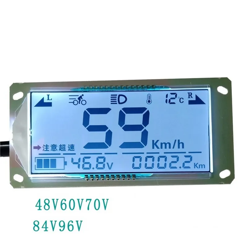 LCD display Lead-acid battery car electric instrument panel universal 48V60V72V84V electricity meter voltmeter