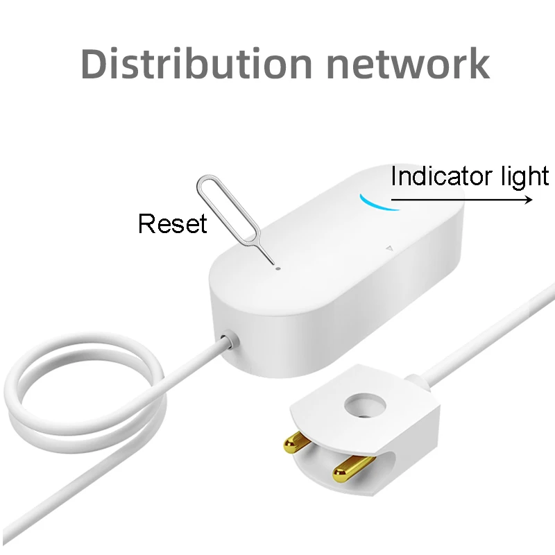 Tuya Smart Life WiFi Water Leakage Detector,Water Sensor with App Alert Notification,Continuous Leak Monitor for Smart Home