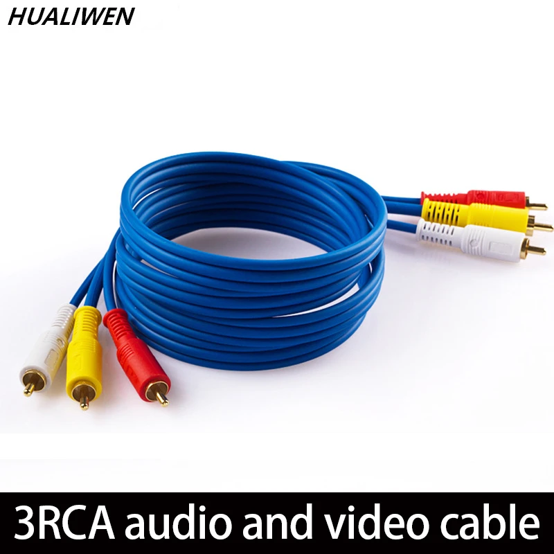 

AV six-head cable 3RCA to 3RC male to male lotus cable TV set-top box audio and video cable