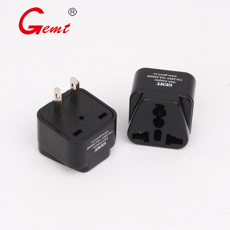 American Two Pin Flat Conversion Plug Japan Taiwan Conversion Socket Power Plug Universal Hole Converter Power Charger Socket