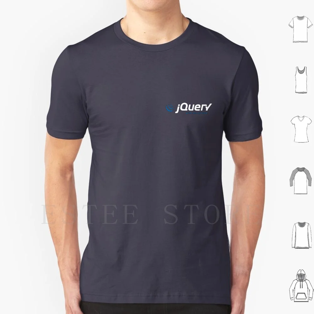 Camiseta Jquery de algodón para hombre, 6xl, Jquery, Jquery Ui, Javascript, desarrollador web, desarrollo, Php, Symfony, Zen Framework, Css