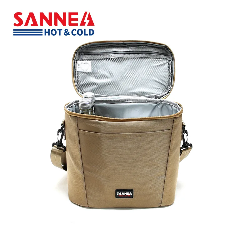 SANNE New Style 10L 600D Waterproof Oxford Cloth Cooler Bag Portable Thermal Insulated Ice Bag Reusable Picnic Cooler Bag Lunch