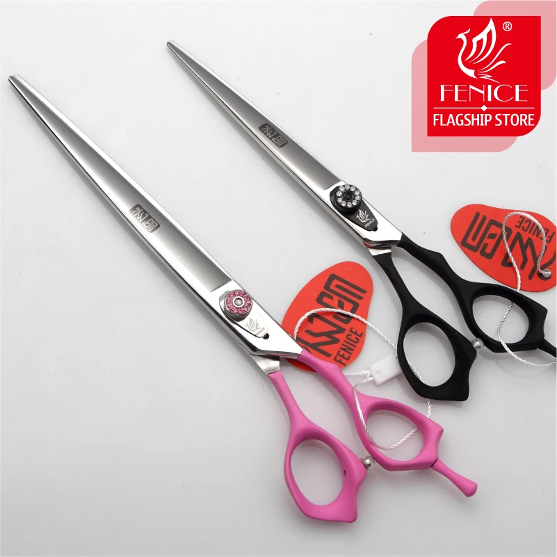 

Fenice 7.0 7.5 8.0 inch professional dog grooming pet scissors for dog hair cutting straight shears tijeras tesoura