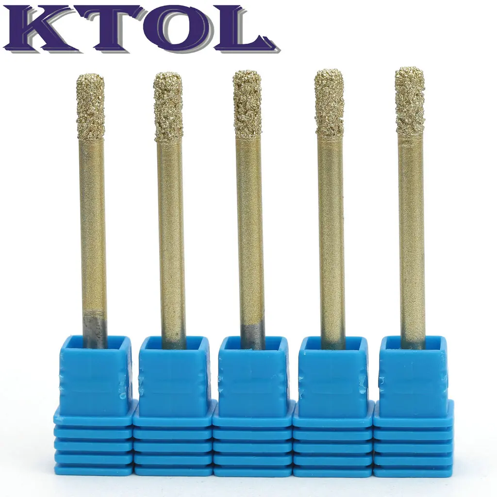 Imagem -06 - Parte Inferior Plana em Linha Reta Emery Diamante Cortadores de Pedra Ferramentas Fresadoras Cnc Roteador Bits para Mármore Escultura em Granito Rotulação Peças 4x12 mm