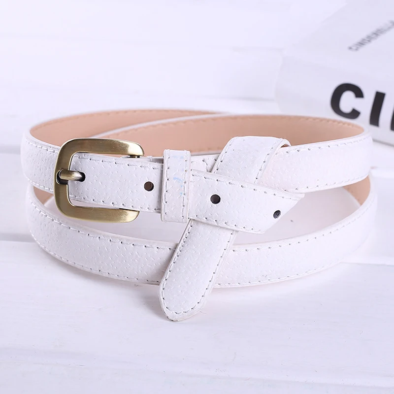 ELIsfashion – ceinture en cuir véritable de porc, pour robe et jean, luxe, classique, dorée, boucle en D, 9 Colo