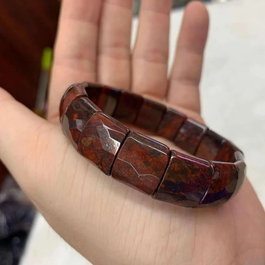 

Brecciated Jasper каменные бусины браслет натуральный камень ювелирные изделия браслет для мужчин для женщин в подарок оптовая продажа!