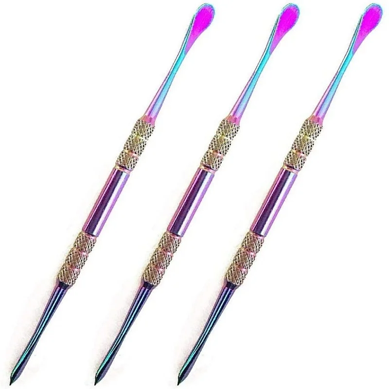 Herramienta de cera de acero inoxidable de alta calidad, 3 piezas, 4,75 pulgadas, doble filo, para tallado