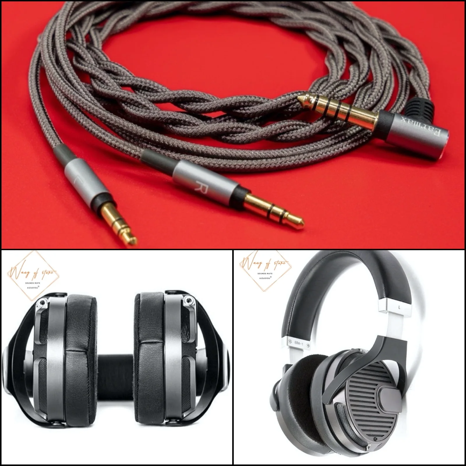 

Hifi Balanced Audio Cable For Quad ERA 1 EAR1 2.5Mm 3.5Mm 4.4Mm Plugs 6N Occ Neutrik 6.3mm 1/4" Plug XLR 4 Pins CANNON Plug 1.2M