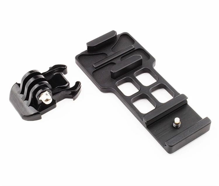 Black Camera Picatinny Weaver Gun Guide 20mm Rail Mount Side for Gopro hero7 6 5 4 3 3+ Plus FOR SJCAM