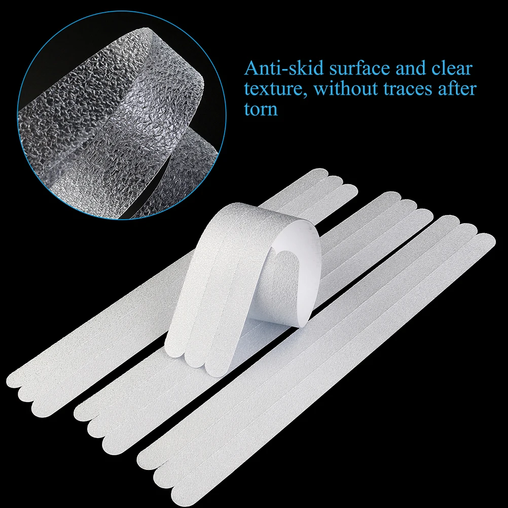 Stickers Non Shower Bathtub Anti Strips Bathtub For Mat Floor Bathtubs Tape Safety Adhesive Treads Textured Showers Grips