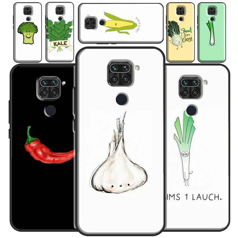 Cute Corn Vegetables Veggies For Redmi Note 11 Pro Case For Redmi Note 9 8 10 Pro 9S 10S Cover For Redmi 10 9 9C 9A 9T