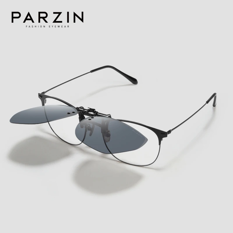 

PARZIN Polarized Clip-on Sunglasses Women Interior Accessories UV400 Protection Goggles Party Riding Sunglasses for Men 12103