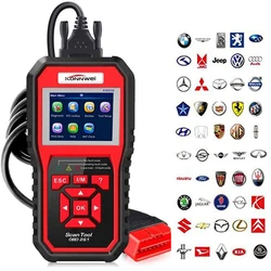 Professional OBD2 Scanner Diagnostic Tool KW850 Car OBD II Automotive Code Reader Check Engine Light Tool for All Cars After1996