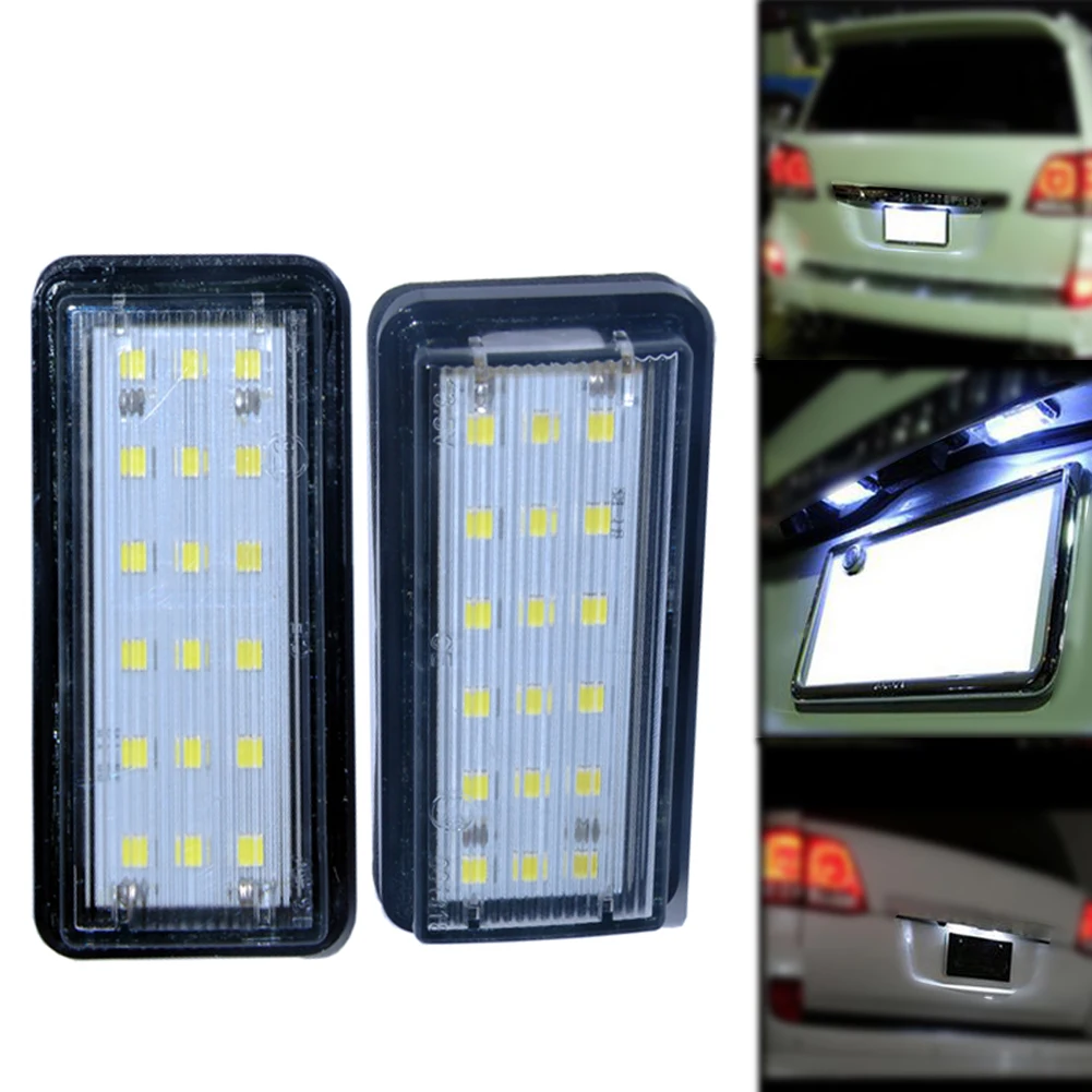 Error Free White Car LED Number License Plate Light Kit For Lexus LX470 GX470 Toyota Land Cruiser 120 Prado 120 Land Cruiser 200