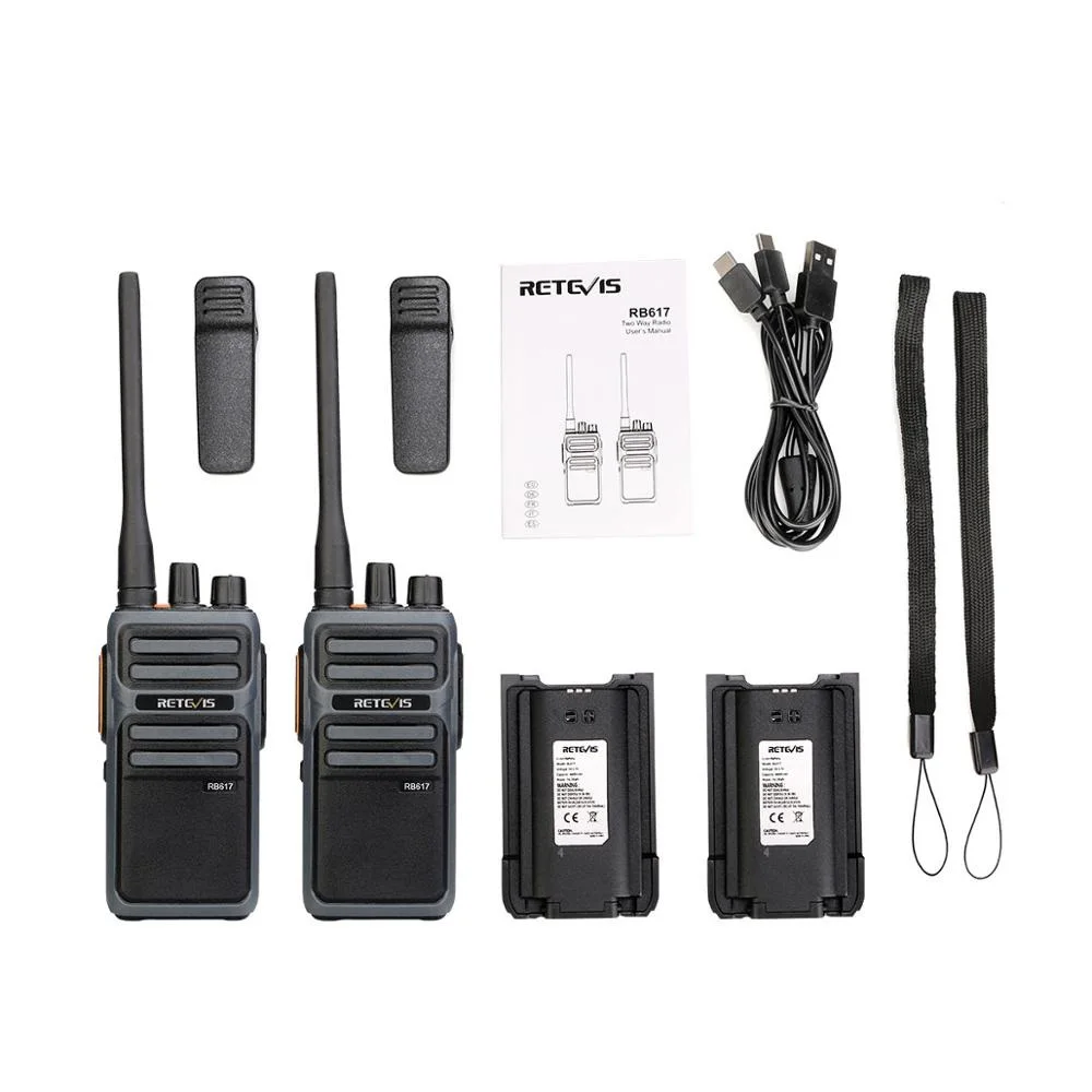 Imagem -06 - Retevis-walkie Talkie Pmr Rb617 Rádio Bidirecional Modelo Rb17 Ptt 4400mah Melhor para a Caça Hotel Restaurante Pcs