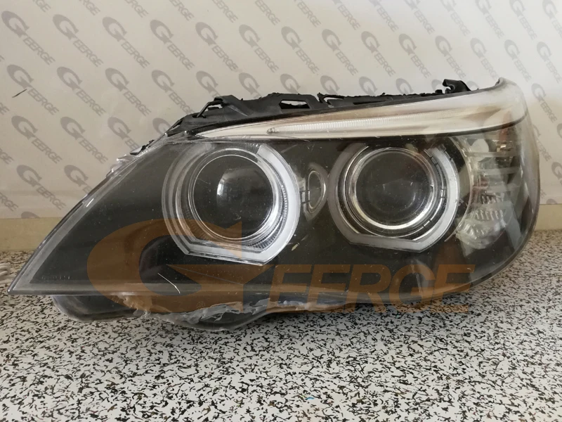 For BMW E60 E61 LCI M5 RF W/ Wireless Remote Bluetooth App Multi Color DTM Style RGB LED Angel Eyes Kit Halo Rings