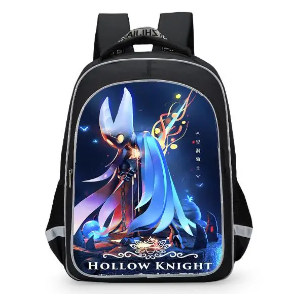 Children schoolbag Hollow Knight Print Game Peripheral Backpack Cartoon Student Casual Backpack Lightweight Orthopedics Mochila