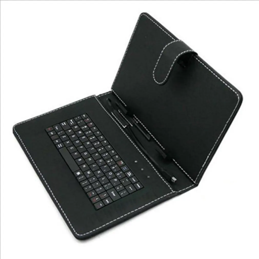 10.1 pouces housse simili cuir avec clavier USB universel pour Android Windows tablettes 284*185*13mm