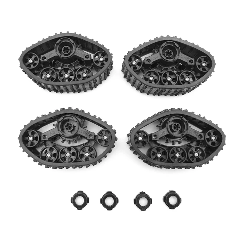 2024 New 4pcs Rubber Remote Car Snow Tires Durable Protective Rubber Wheel for Upgrade Rc Crawler Car Remote Car Upgrades