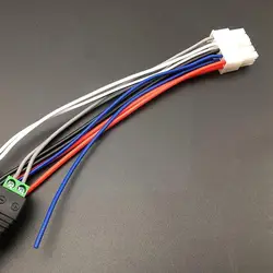 Power Eingang Lautsprecher Kabelbaum 10-pin Stecker RCA Für Dual TBX10A Verstärker U2Z1