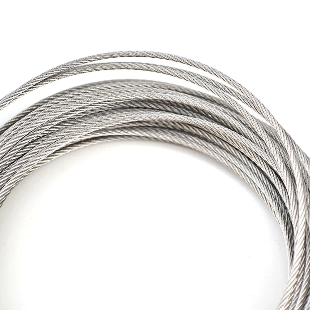 柔軟なステンレス鋼ケーブル,10メートル,0.3-2mm,304 1x7/7x7