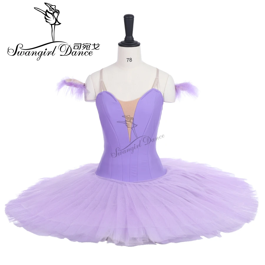 light purple plain ballet tutu for girls without decorations natcracker platter performance tutu ballet kidsBT9111